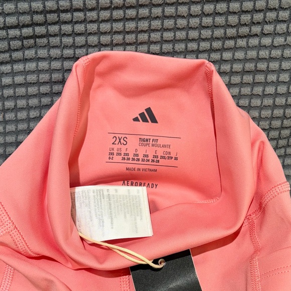 Adidas Optime Essentials Stash Pocket Full Length Tight Fit Leggings - Picture 3 of 4